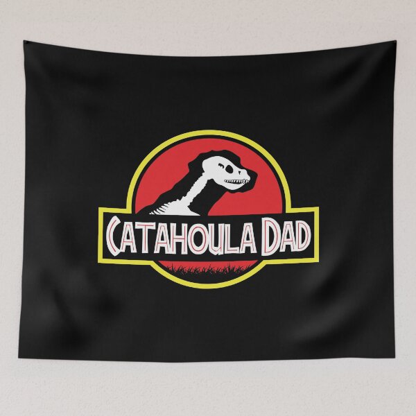 Item preview, (For Dark Background) Jurassic Catahoula Leopard Dog Dad designed and sold by More Cute Dogs.