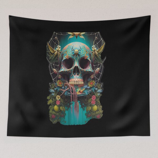 Item preview, Skull and Spider Dream  designed and sold by ArtisticUploads.