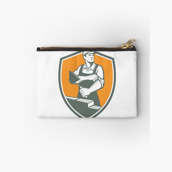 Item preview, Tiler Plasterer Mason Trowel Shield Retro designed and sold by patrimonio.