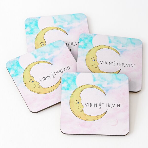 Item preview, Vibin and Thrivin Logo with Moon designed and sold by AlexandriaEmaline.