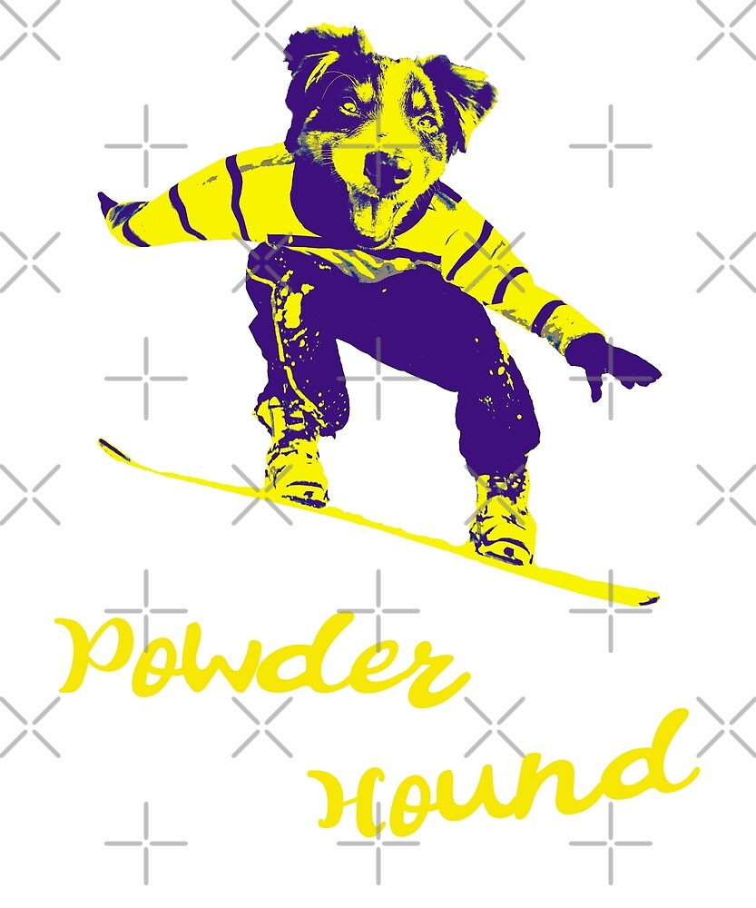 "Snowboarding Dog Powder Hound Skiing" by Keren ThilletThomas Redbubble
