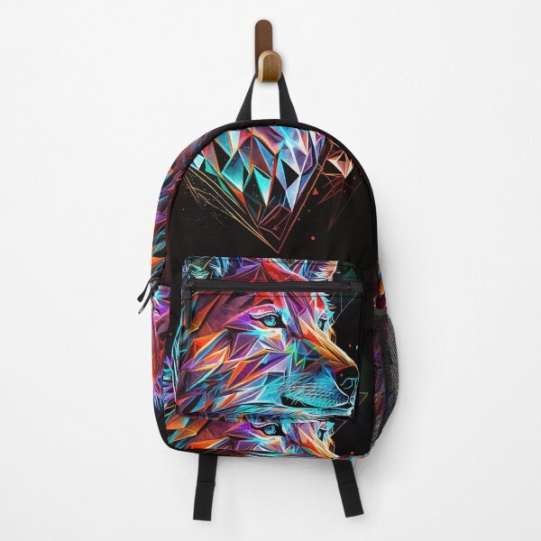 Artikelvorschau, Fantasie-geometrischer Wolf-abstrakte Kunst entworfen und verkauft von Visual-wallart.