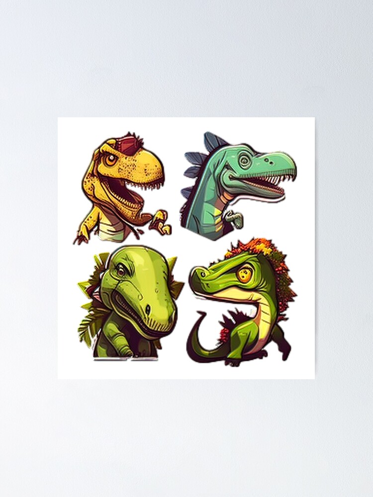 Kids Types Of Dinosaurs Dino Identification Poster