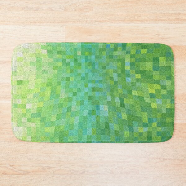 Item preview, Pixel Geometry Pattern in Light Green Green designed and sold by MadandMean.