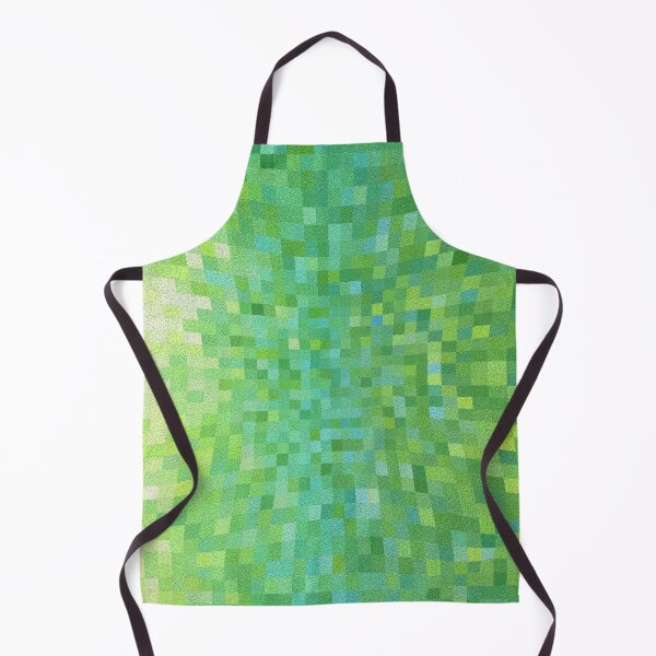 Item preview, Pixel Geometry Pattern in Light Green Green designed and sold by MadandMean.