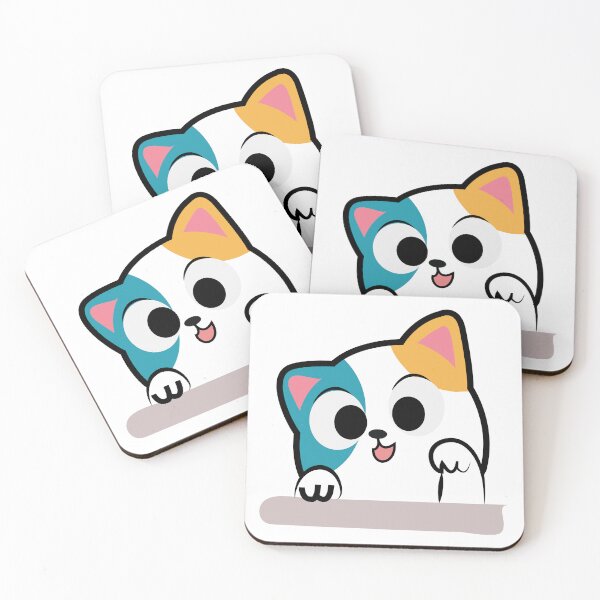 Item preview, cute cat logo design designed and sold by Covering.