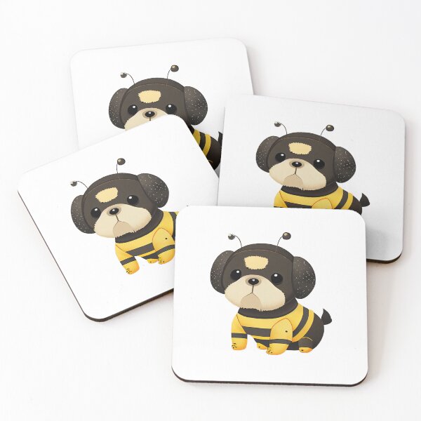 Item preview, Barking Beekeeper - Cute Dog Wearing a Bumblebee Outfit designed and sold by mcmtdesigns.