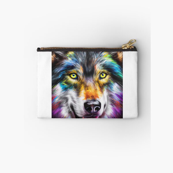 Item preview, Colourful Wolf Art design. Colourful Wolf Art. Artic Wolf Art. Artic Wolf designed and sold by Doggymadness.