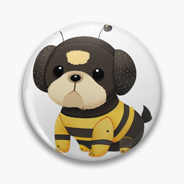 Item preview, Barking Beekeeper - Cute Dog Wearing a Bumblebee Outfit designed and sold by mcmtdesigns.