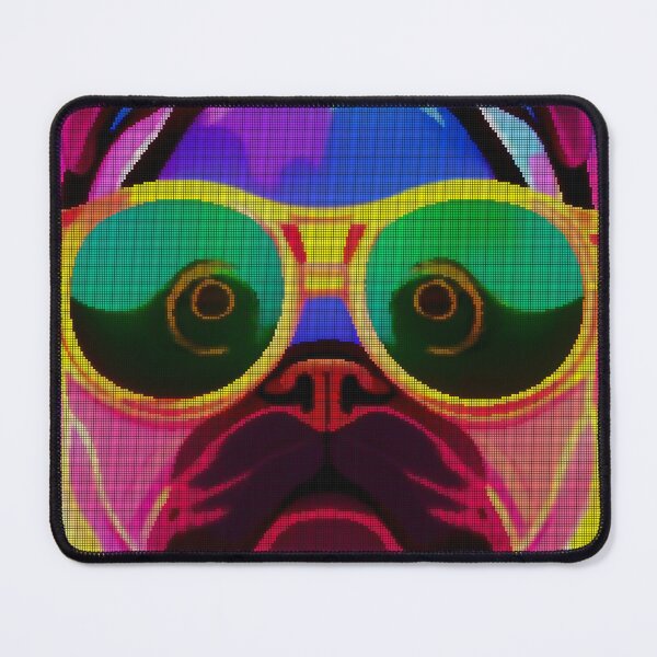 Item preview, Neon Colorful Abstract Pug 8-bit Pixel Art designed and sold by PixelDripped.