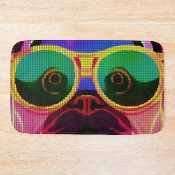 Item preview, Neon Colorful Abstract Pug 8-bit Pixel Art designed and sold by PixelDripped.