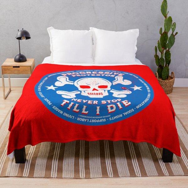 Item preview, PMD00427 Progressive Movement Designs Protestor distressed Skull Style for Progressives or democrats or Bernie Sanders supporters with goals designed and sold by ProgressiveLeft.