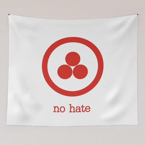 Item preview, no hate flag / Past, present and future within the Eternity / Banner of Peace designed and sold by OptLuv.