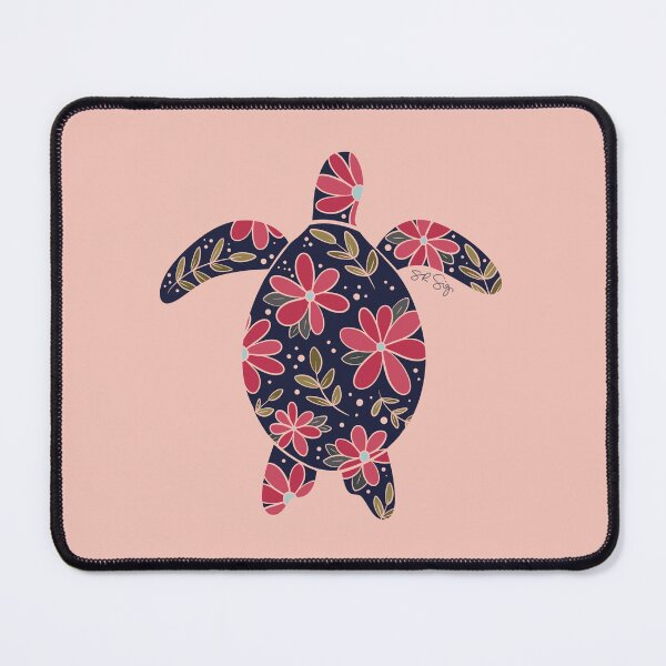 Item preview, Floral Sea Turtle - muted earth colors designed and sold by srsig designs.
