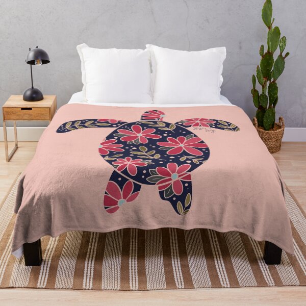 Item preview, Floral Sea Turtle - muted earth colors designed and sold by srsig designs.