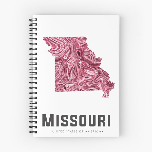 Item preview, Missouri Map Art Abstract in Purple designed and sold by Studio Grafiikka.