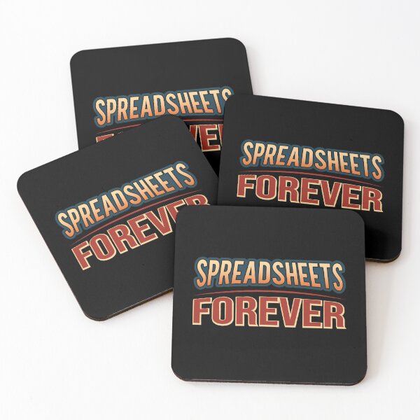 Spreadsheet Coasters for Sale Redbubble