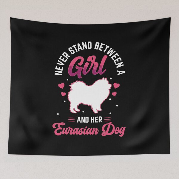Item preview, Girl and her Eurasier Eurasian Dog designed and sold by madgrfx.