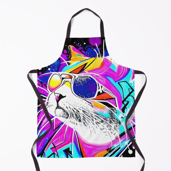 Item preview, Colorful graffiti - cat with sunglasses designed and sold by Dalive.