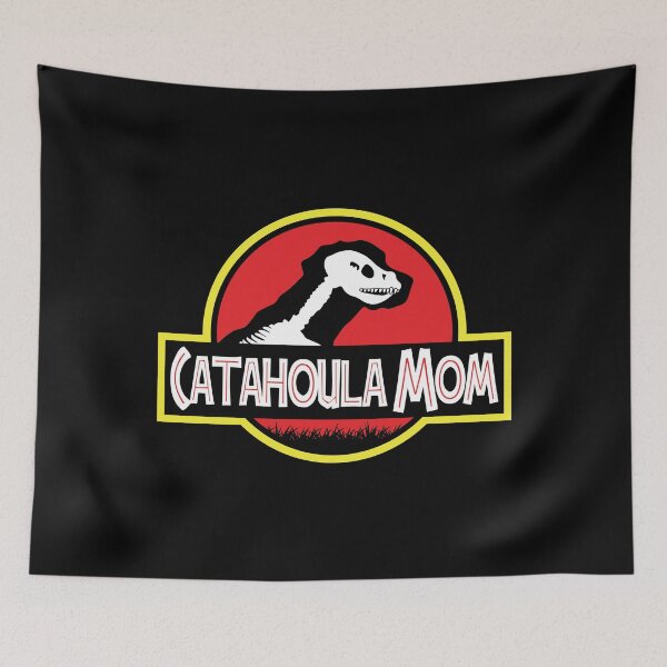Item preview, (For Dark Background) Jurassic Catahoula Leopard Dog Mom designed and sold by More Cute Dogs.