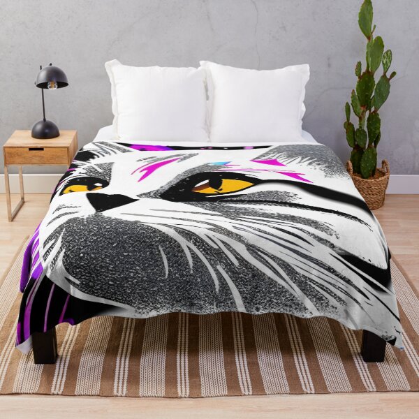 Item preview, Proud silver-grey cat with golden eyes designed and sold by Dalive.