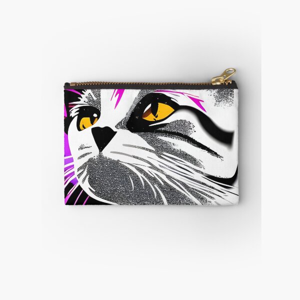 Item preview, Proud silver-grey cat with golden eyes designed and sold by Dalive.