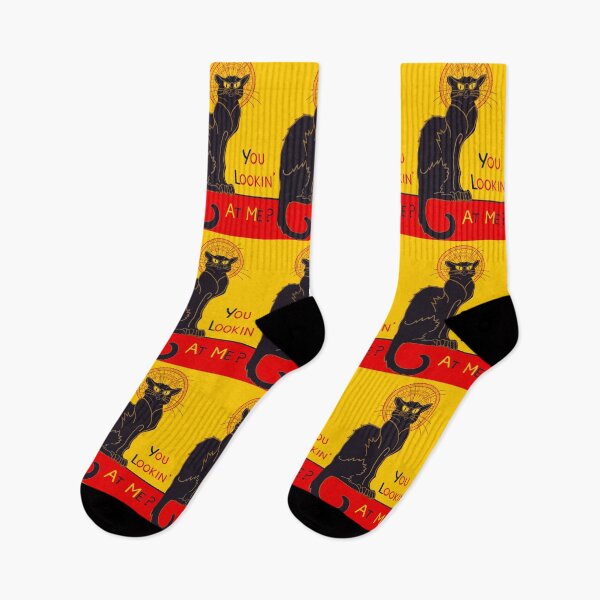 Item preview, Le Chat Noir You lookin at me? designed and sold by QuirkyCatz.
