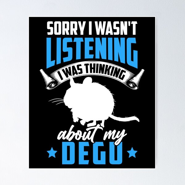 Item preview, Was distracted by degu Chilean rodent designed and sold by madgrfx.