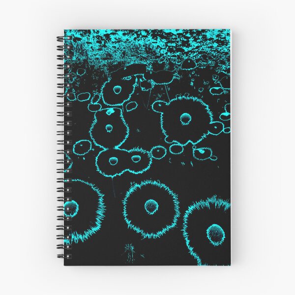 Item preview, Glowing Turquoise Abstract Dandelions designed and sold by asurtiumgreen.