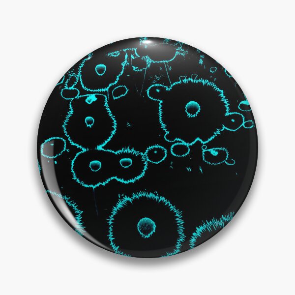 Item preview, Glowing Turquoise Abstract Dandelions designed and sold by asurtiumgreen.