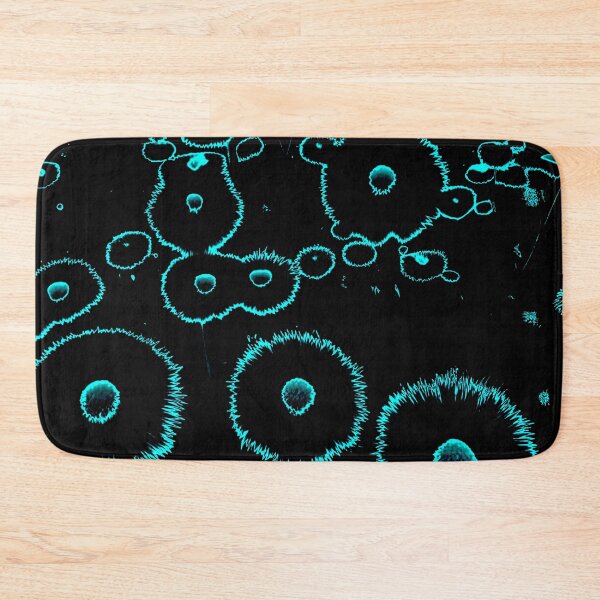Item preview, Glowing Turquoise Abstract Dandelions designed and sold by asurtiumgreen.