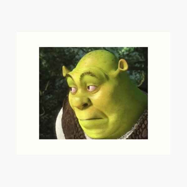 Shrek Wazowski Meme Art Prints for Sale