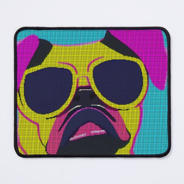 Item preview, Neon Colorful Abstract Pug 8-bit Pixel Art designed and sold by PixelDripped.