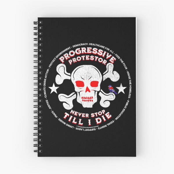 Item preview, PMD00428 Progressive Movement Designs Protestor distressed Skull Style for Progressives or democrats or Bernie Sanders supporters with goals designed and sold by ProgressiveLeft.