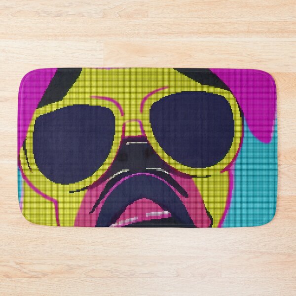 Item preview, Neon Colorful Abstract Pug 8-bit Pixel Art designed and sold by PixelDripped.