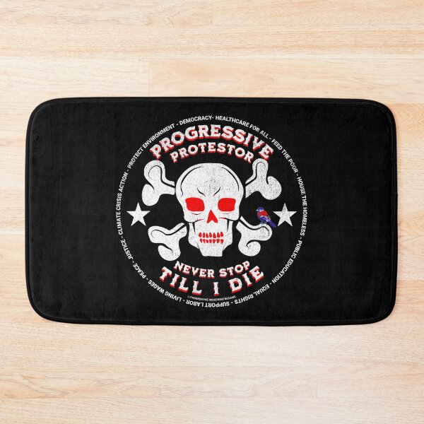 Item preview, PMD00428 Progressive Movement Designs Protestor distressed Skull Style for Progressives or democrats or Bernie Sanders supporters with goals designed and sold by ProgressiveLeft.