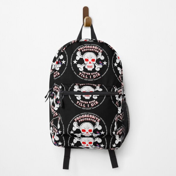 Item preview, PMD00428 Progressive Movement Designs Protestor distressed Skull Style for Progressives or democrats or Bernie Sanders supporters with goals designed and sold by ProgressiveLeft.