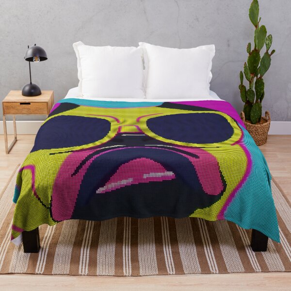 Item preview, Neon Colorful Abstract Pug 8-bit Pixel Art designed and sold by PixelDripped.