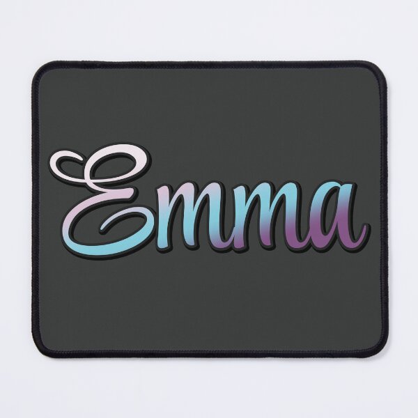 Item preview, Pretty Script Emma Name in Cool Colors designed and sold by AloraDawnEve.