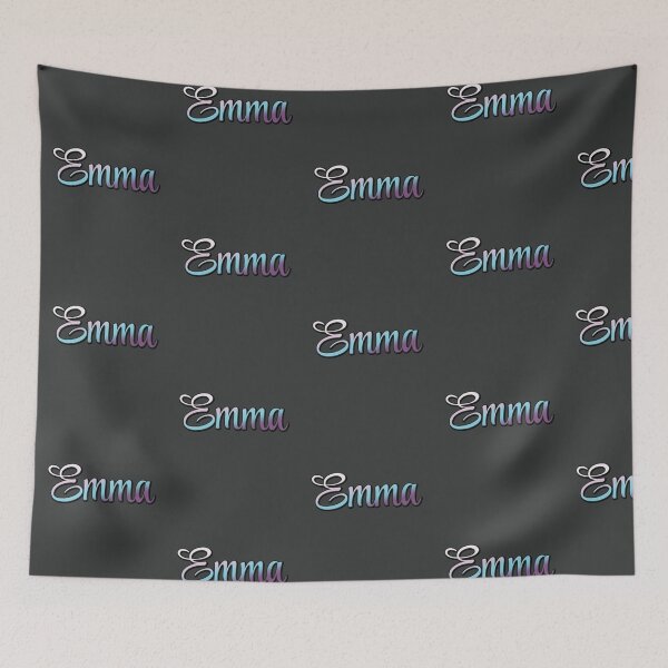 Item preview, Pretty Script Emma Name in Cool Colors designed and sold by AloraDawnEve.
