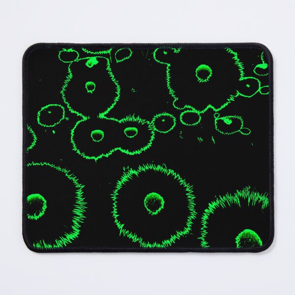 Item preview, Green Glowing Abstract Dandelions designed and sold by asurtiumgreen.