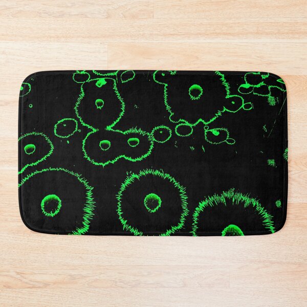 Item preview, Green Glowing Abstract Dandelions designed and sold by asurtiumgreen.