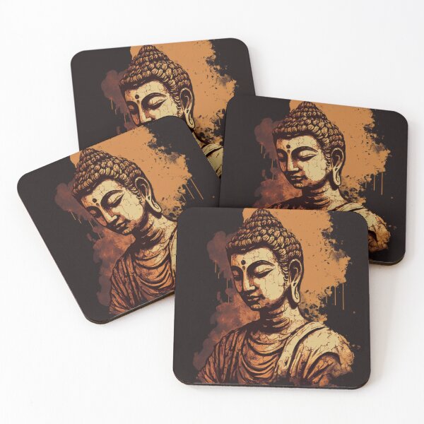Item preview, Gautama Buddha Classic Digital Watercolor Portrait designed and sold by bharuarts.