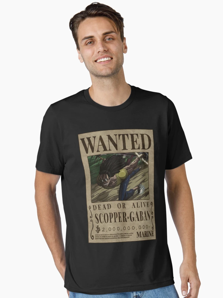 Scopper Gaban Bounty One Piece Left Hand Wanted Poster
