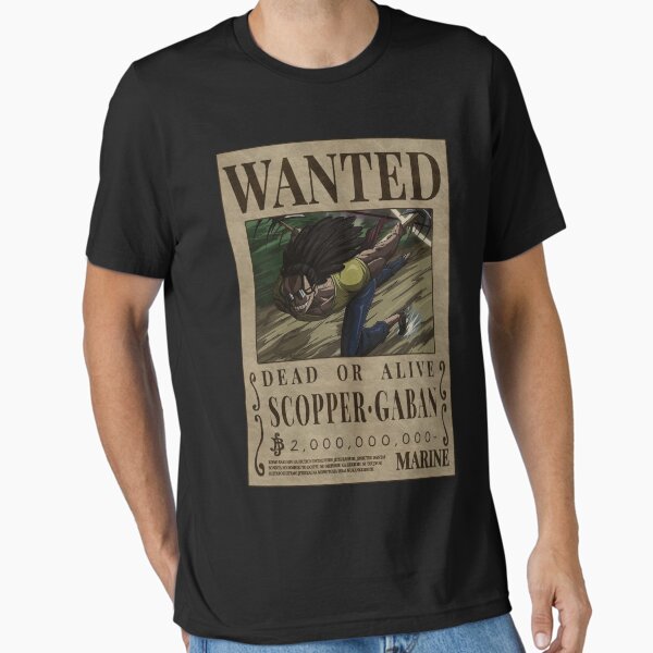 Scopper Gaban Bounty One Piece Left Hand Wanted Poster