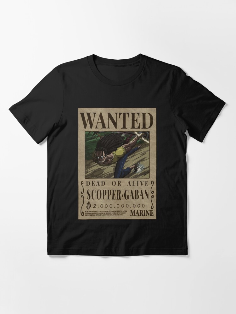 Scopper Gaban Bounty One Piece Left Hand Wanted Poster