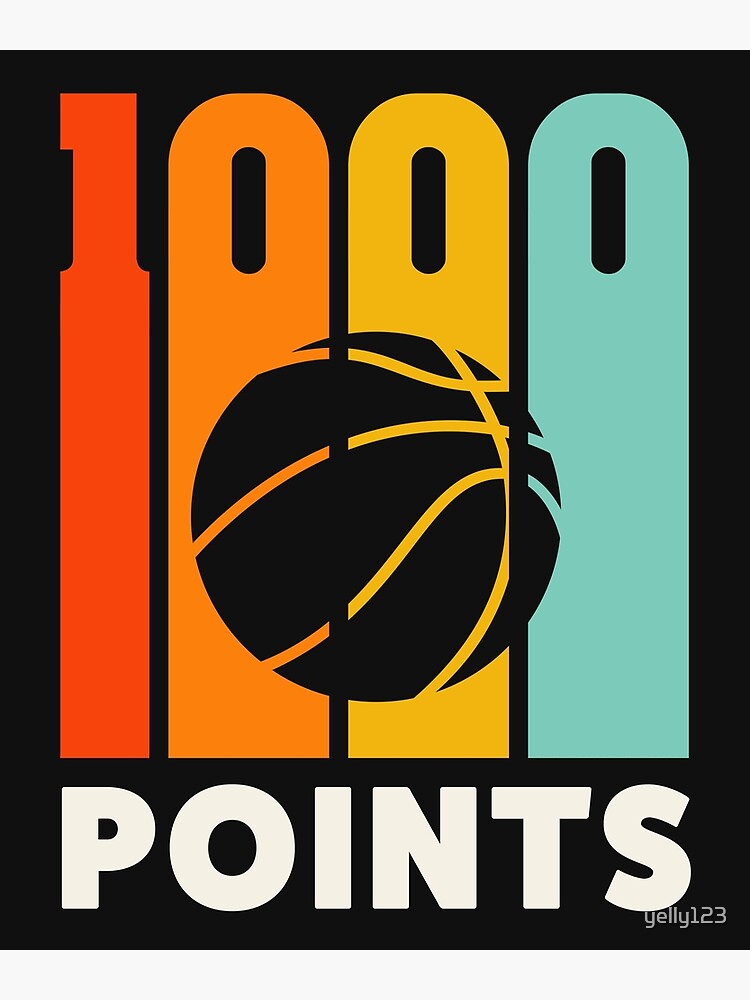 1000 POINT BASKETBALL POSTER - CELEBRATION