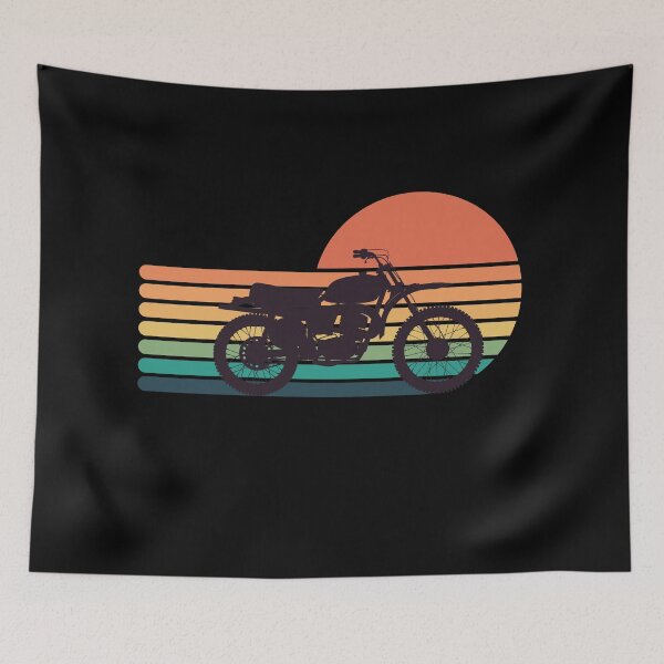 Item preview, motorbike sunset retro designed and sold by superbling.