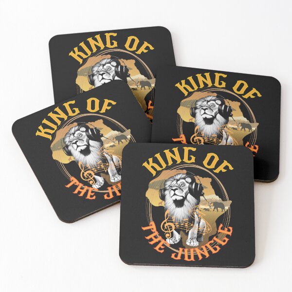 Item preview, a cool lion listening to music designed and sold by Animal world designs.
