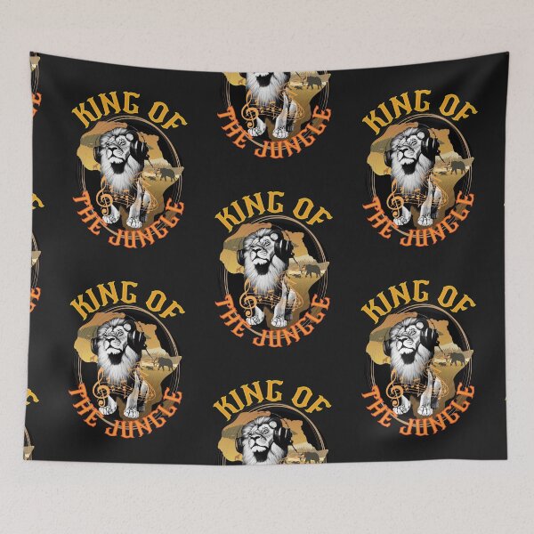 Item preview, a cool lion listening to music designed and sold by Animal world designs.